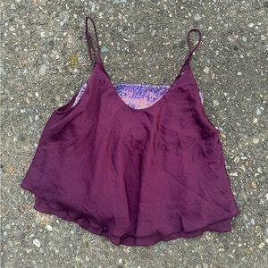 Free people intimidate purple tanktop